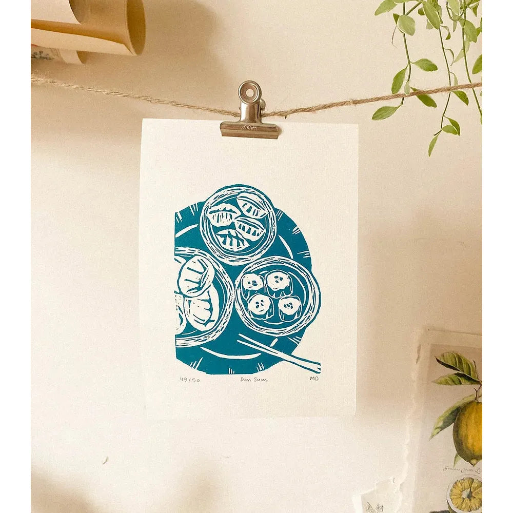 COULEUR AUBE PRINT: Dim Sum Linoprint (available in 3 colours)