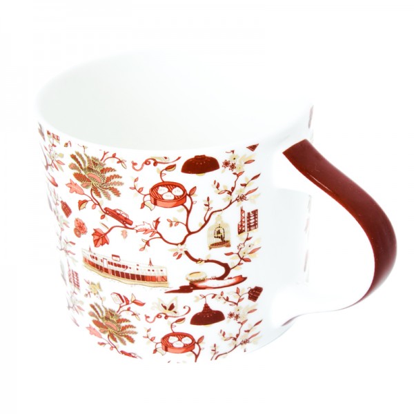 CERAMIC MUG: HK Toile Festive Mugs (2 colours)