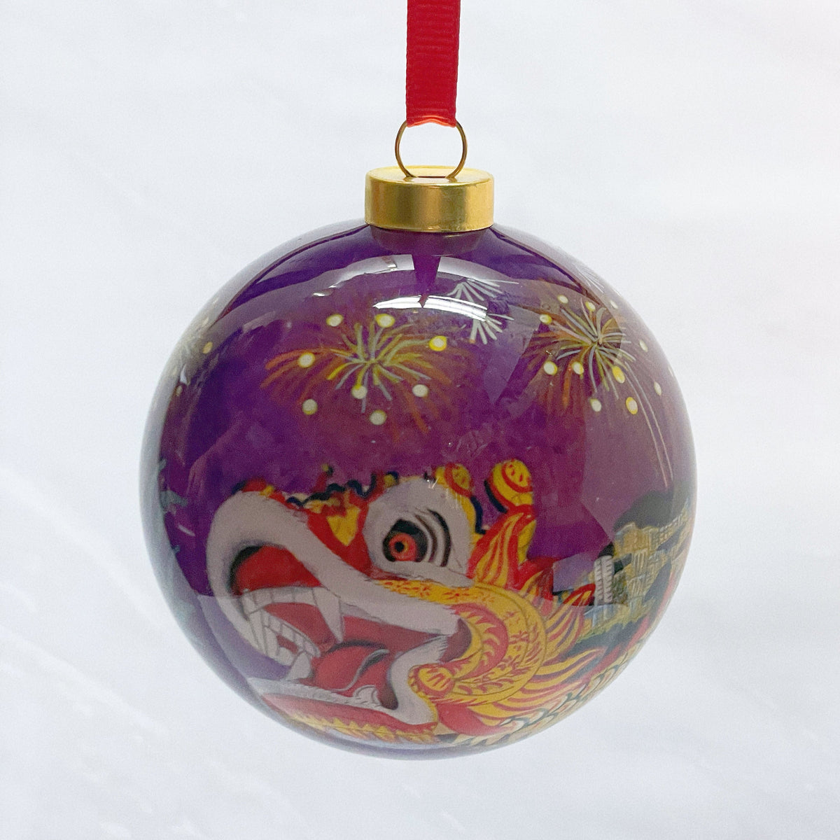 NEI HUA GLASS BAUBLE: Dragon Dance