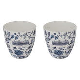 CUPS: HK Toile East-Meets-West Cups (Set Of 2) - Blue
