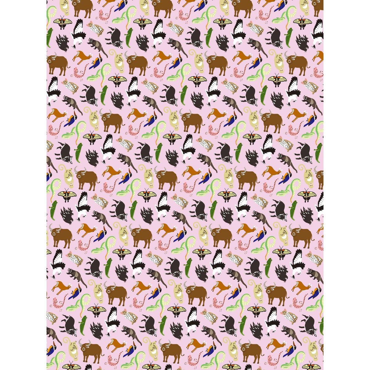 GIFT WRAP: Pink Wildlife
