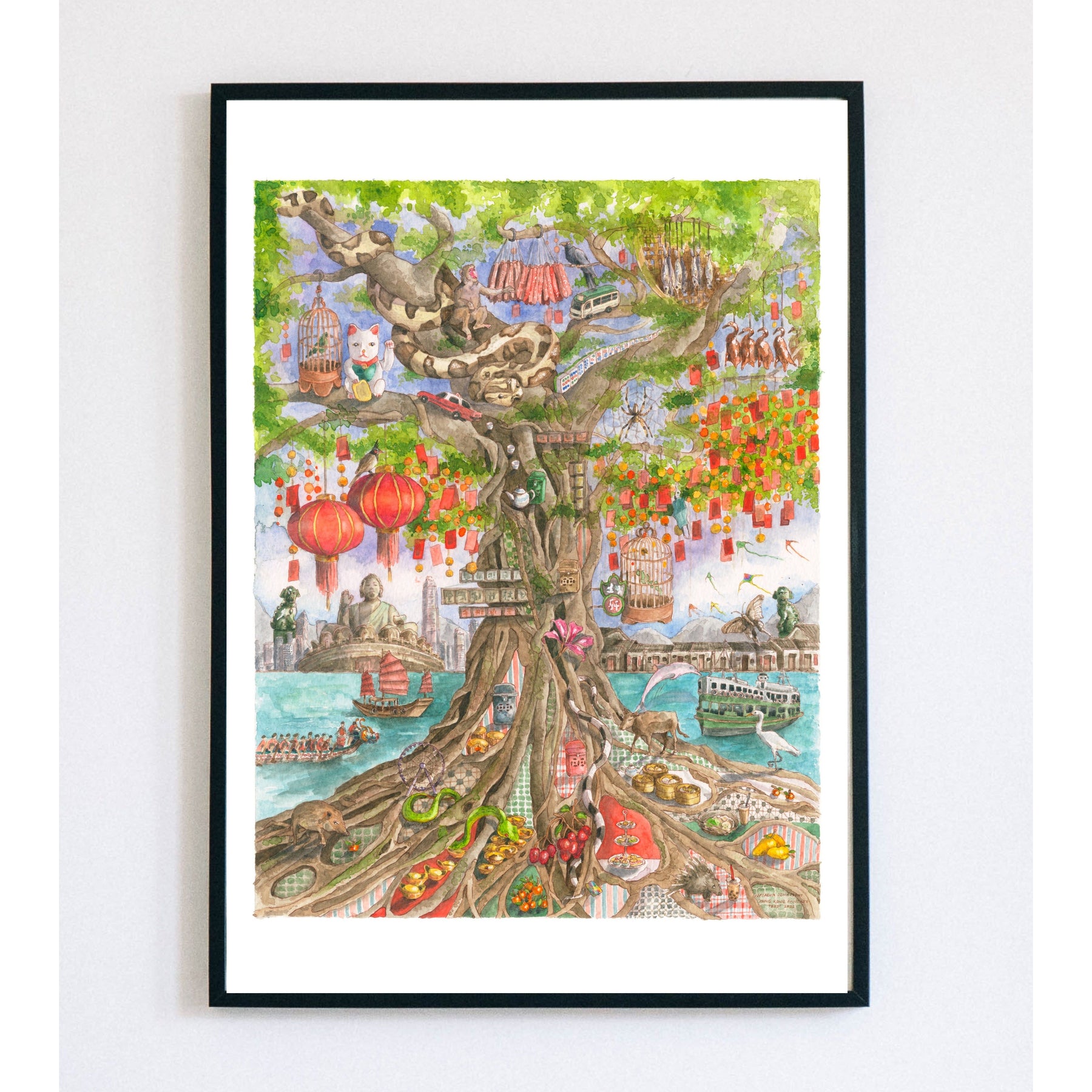 Natasha Johnstone Print: Goodbye Hong Kong