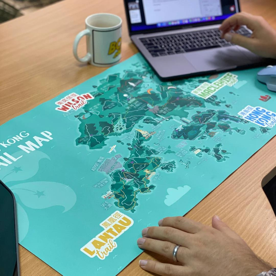 DESK MAT: Hiking Trails of Hong Kong