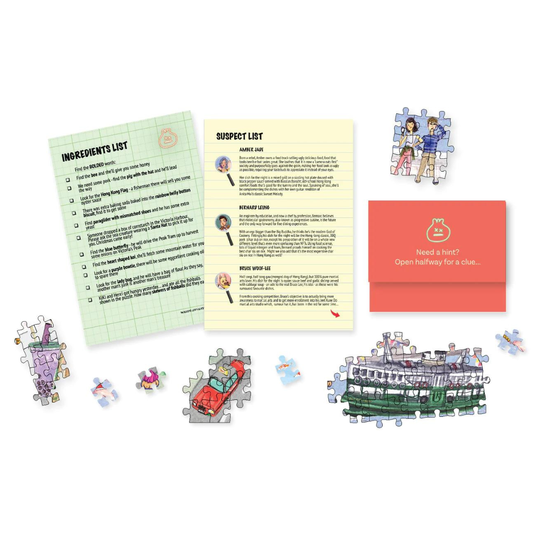 PUZZLE: Hong Kong 500pc Puzzle Mystery- The Dim Sum Steam Off