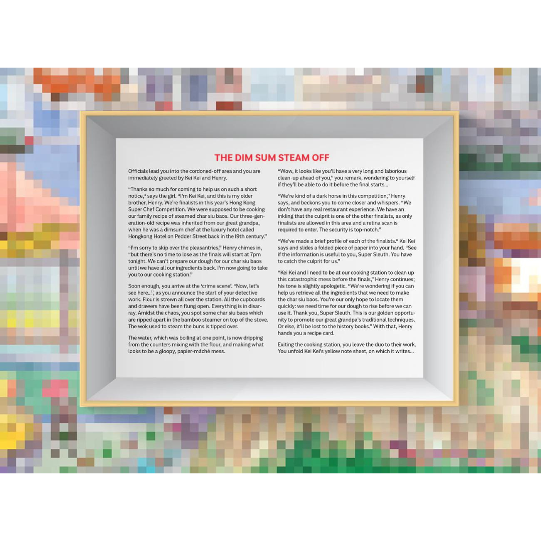 PUZZLE: Hong Kong 500pc Puzzle Mystery- The Dim Sum Steam Off