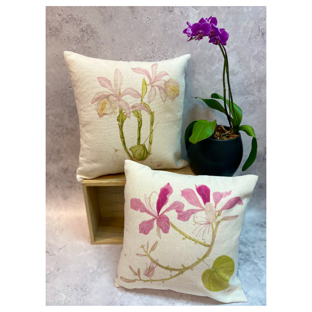 CUSHION: Hong Kong Botanicals (3 designs)