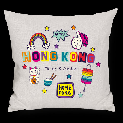 PERSONALISED CUSHION: Friendship Rainbow