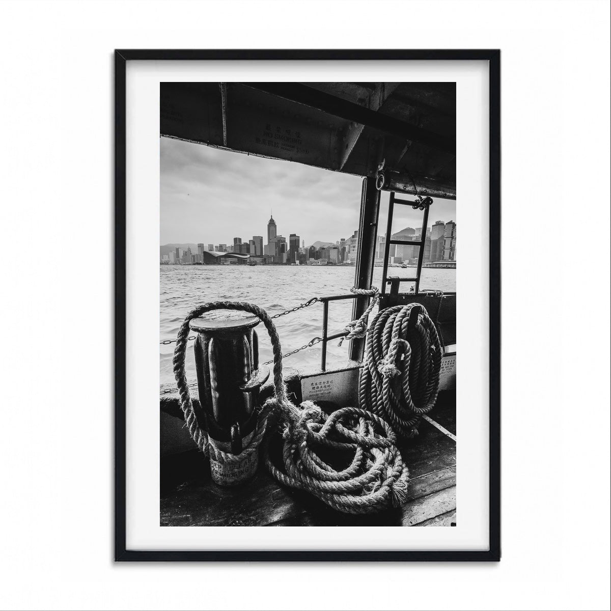 Black COLLECTOR'S PRINT - Star Ferry City view