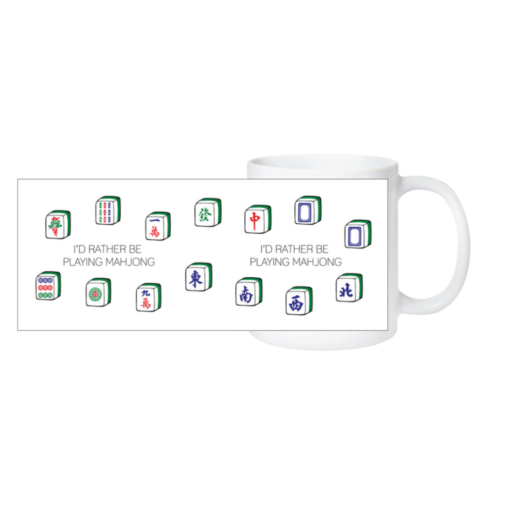 CERAMIC MUG: Rather Be Playing Mahjong