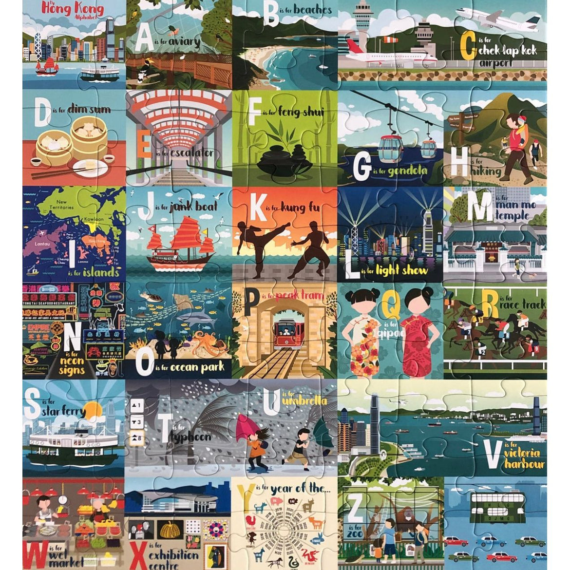 Puzzle: 70pc My Hong Kong Alphabet