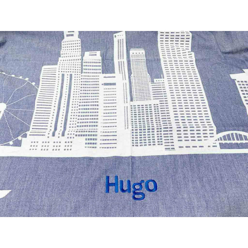 PERSONALISED Turkish Towel: Singapore Skyline (2 Colours)