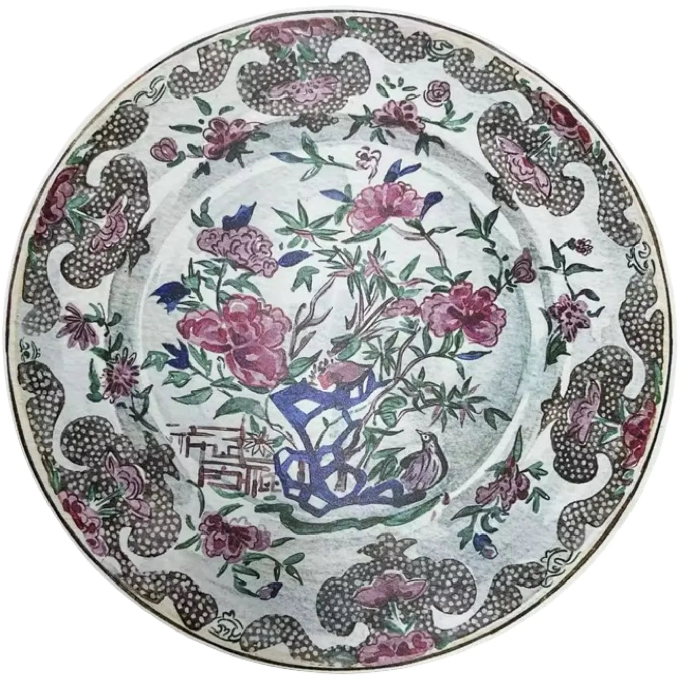 6 PC COASTER SET: Antique Chinese Plates