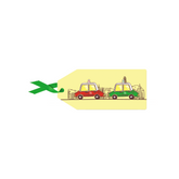 GIFT TAG: Yellow Transport Taxis