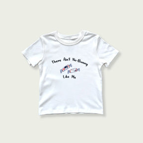 ORGANIC KIDS T-SHIRT: White Bunny Candy