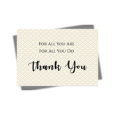GREETING CARD: For All You Are, For All You Do