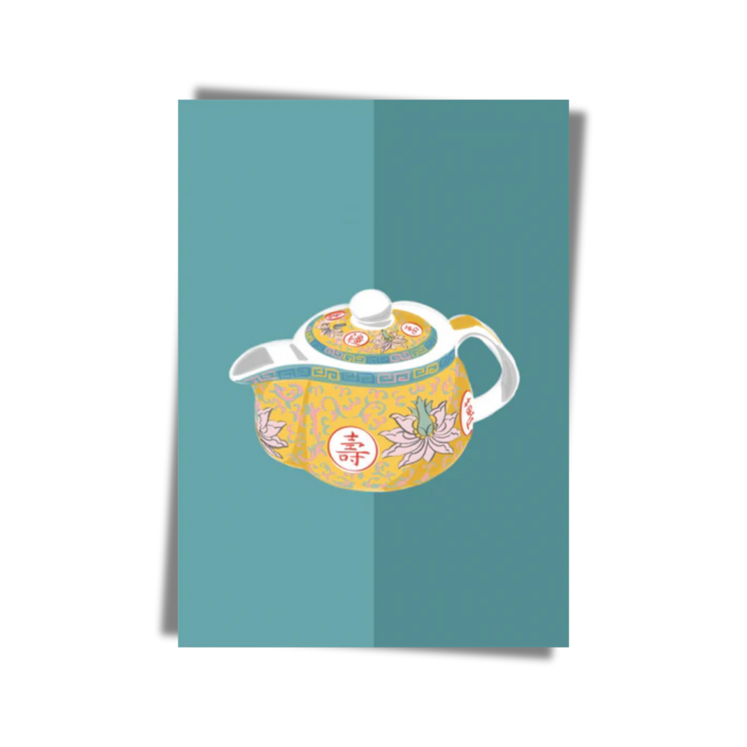 GREETING CARD: Teapot