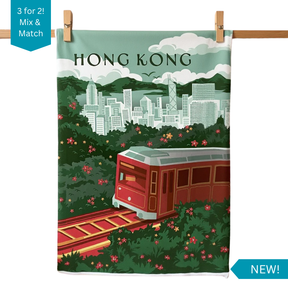TEA TOWEL: Peak Tram