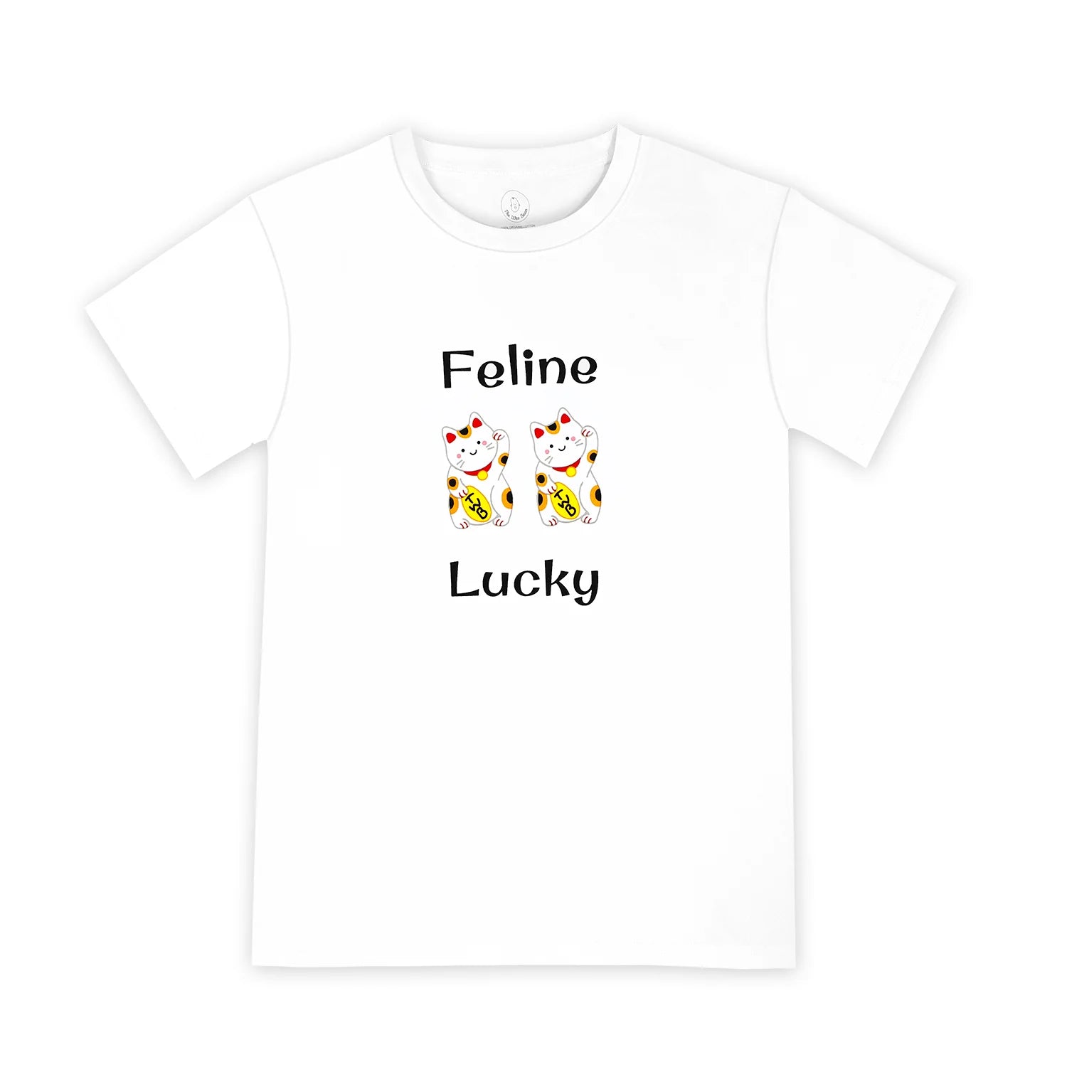 ORGANIC ADULT T-SHIRT: Lucky Cat Maneki Neko