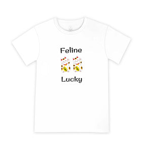 ORGANIC ADULT T-SHIRT: Lucky Cat Maneki Neko