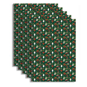 CHRISTMAS CHARITY GIFT WRAP AND TAGS: 10 sheets