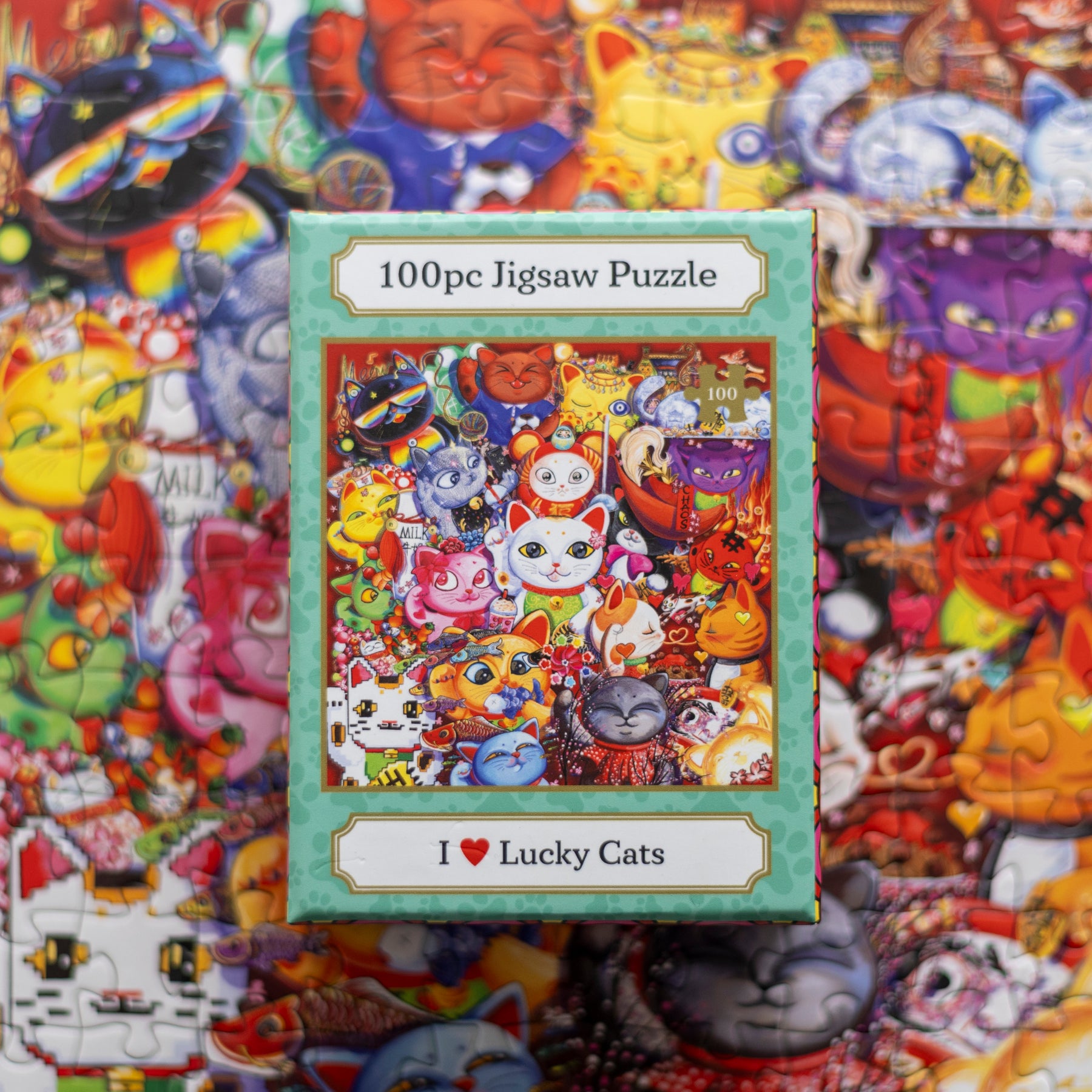 100 PUZZLE: I ❤️ Lucky Cats