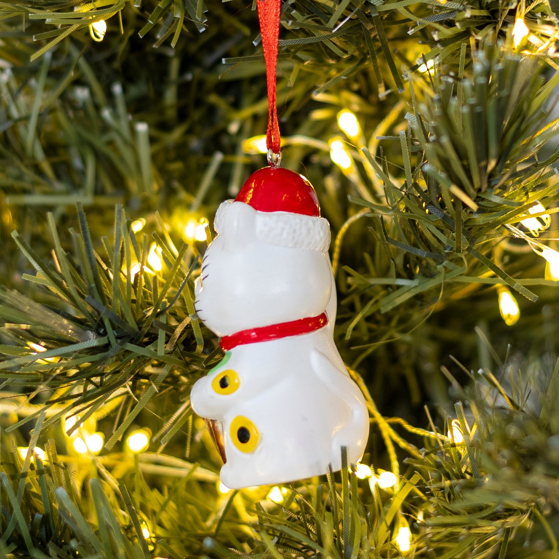 HANGING DECORATION: Santa Lucky Cat