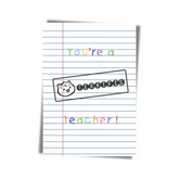 GREETING CARD: You're a Terrific Teacher