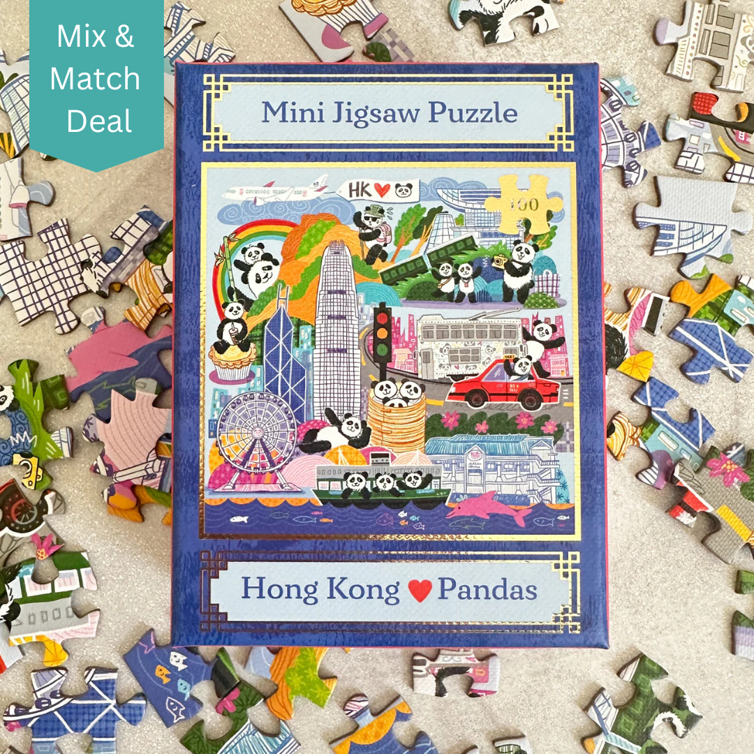 100PC TRAVEL PUZZLE: Hong Kong ❤️ Pandas