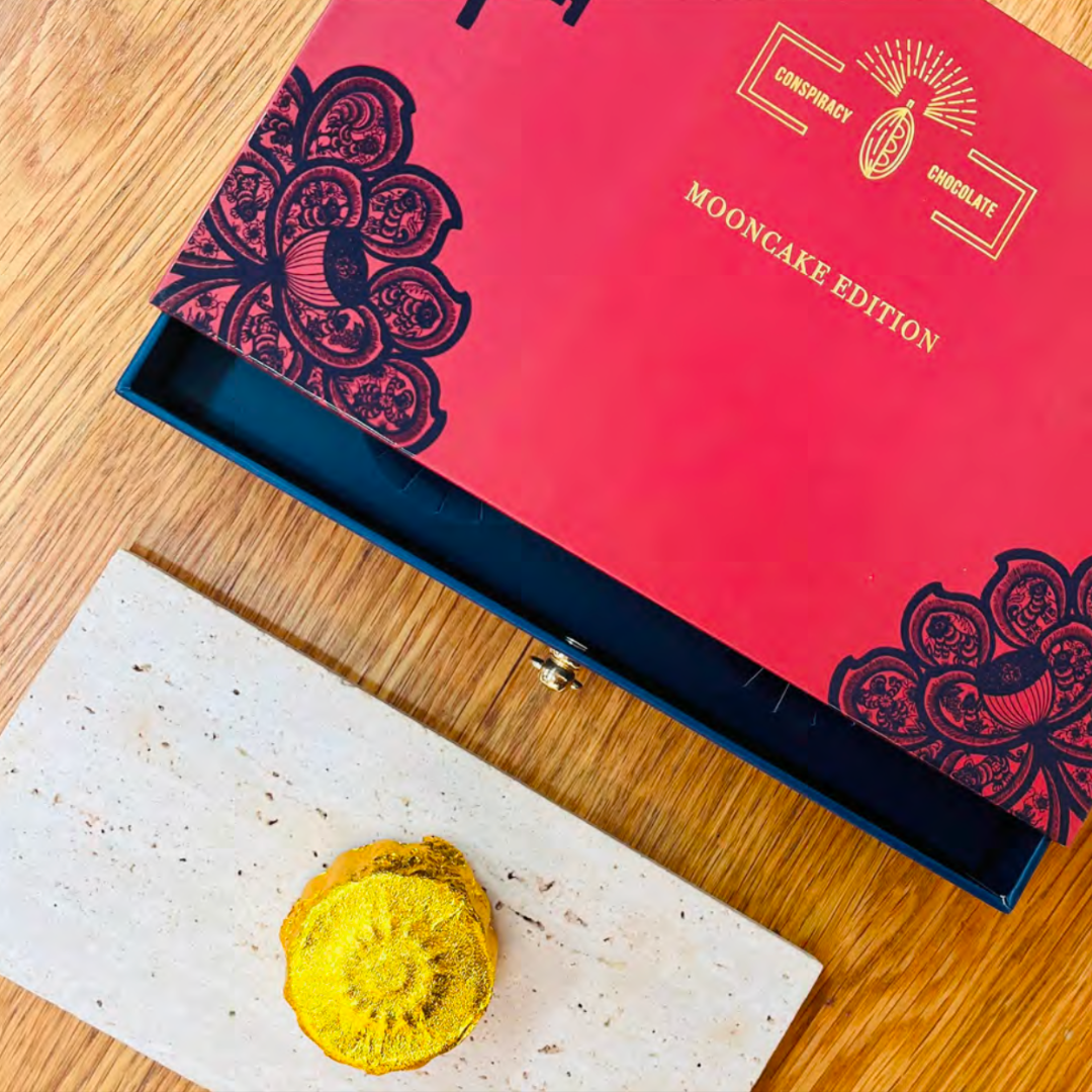 PRE-ORDER MID-AUTUMN MOONCAKES: Chocolate Pistachio & Raspberry