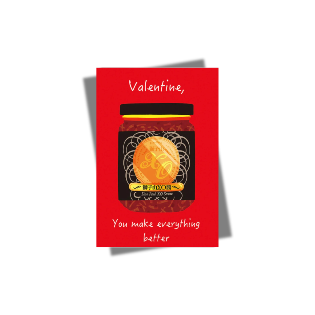 GREETING CARD: VALENTINE - XO Sauce