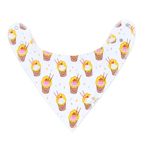 ORGANIC BIBS 2PCS SET: Boba & Egg Waffle