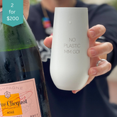 CHAMPAGNE FLUTE: #NoPlasticMmGoi