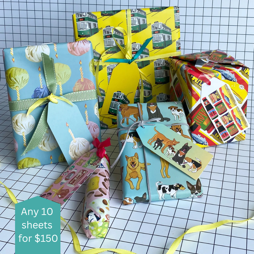 GIFT WRAP: Single sheet (various designs)
