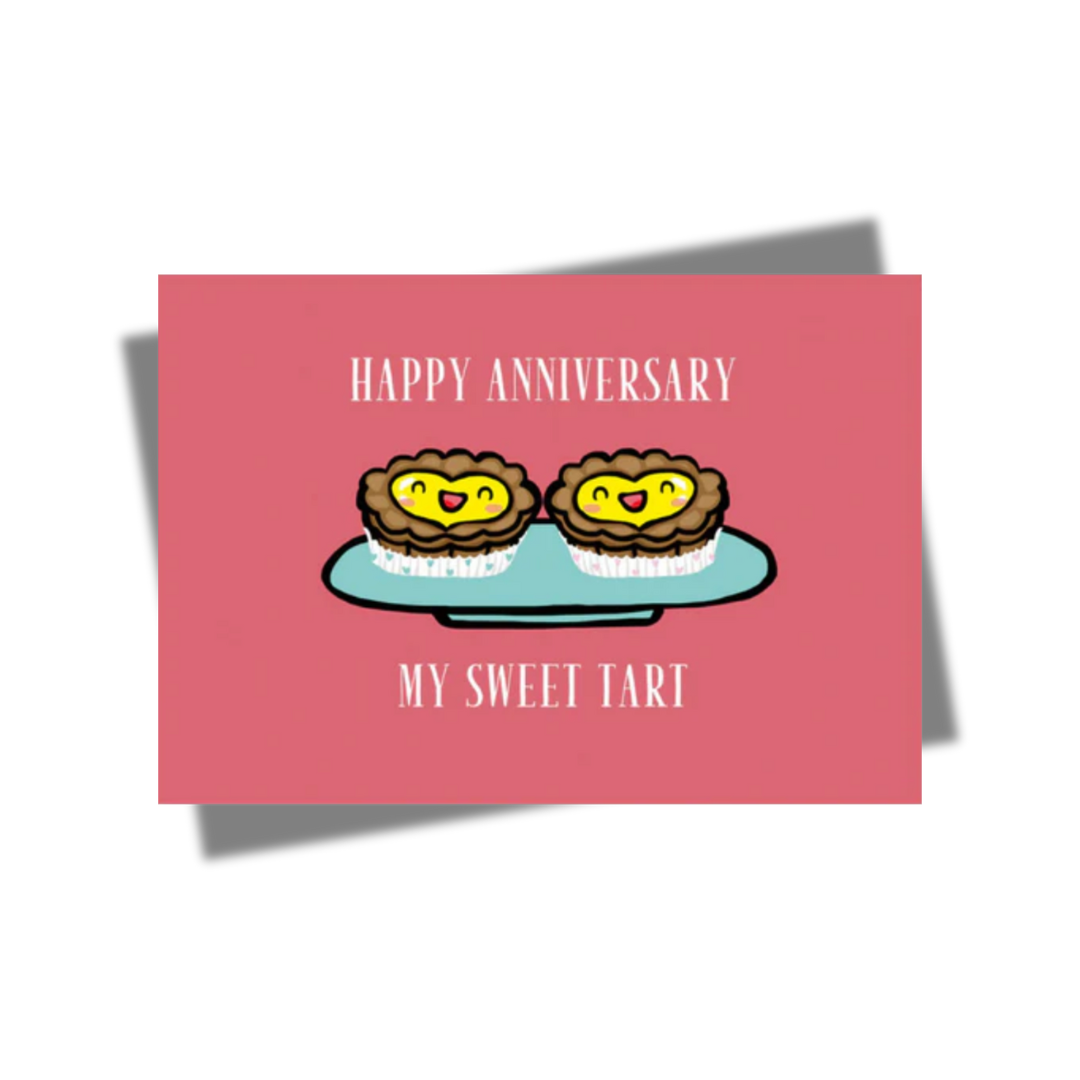 GREETING CARD: HAPPY ANNIVERSARY - Sweet Tart