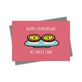 GREETING CARD: HAPPY ANNIVERSARY - Sweet Tart