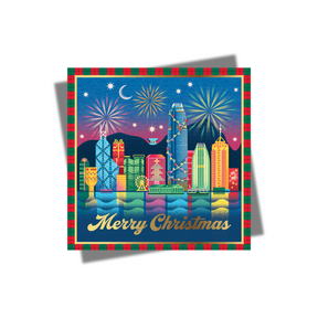 PRE-ORDER CHARITY CHRISTMAS CARD: Skyline Reflections Merry Christmas (single)