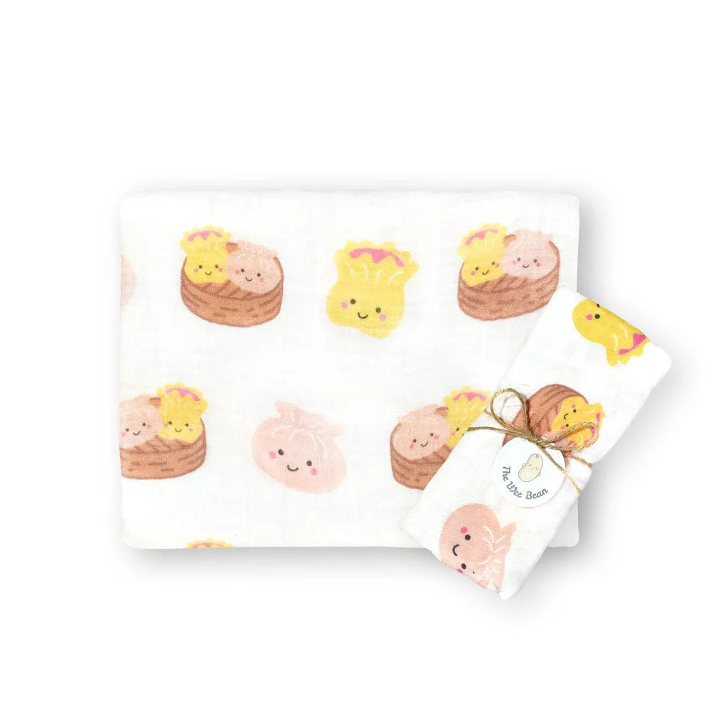 ORGANIC BAMBOO SWADDLE: Dim Sum