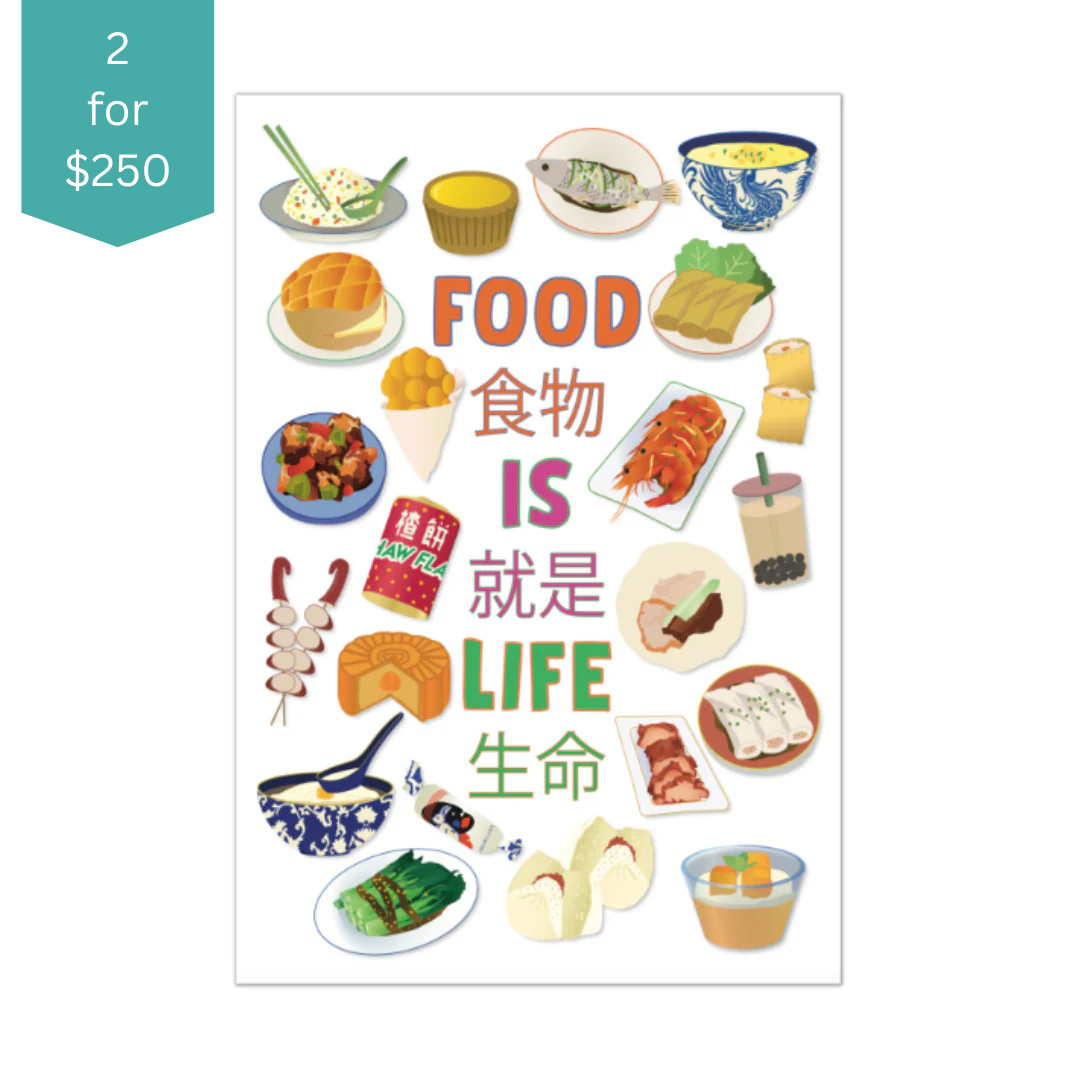 TEA TOWEL - Food Icons