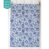 TEA TOWEL - Blue & White