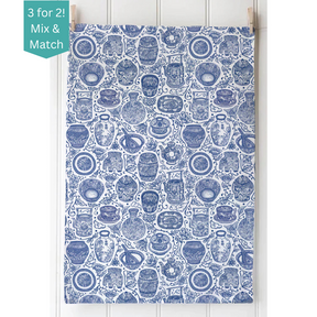 TEA TOWEL - Blue & White