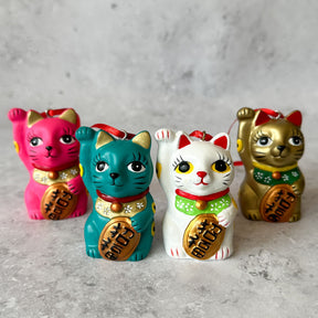 HANGING DECORATION: Lucky Cat (4 colours)
