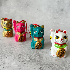 HANGING DECORATION: Lucky Cat (4 colours)