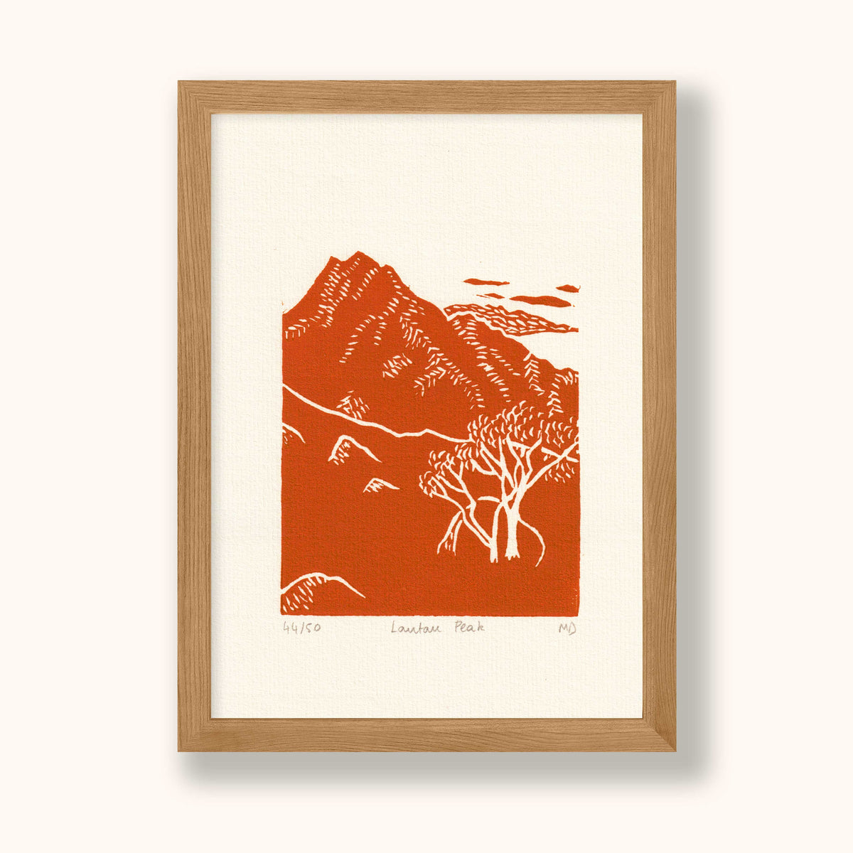 COULEUR AUBE PRINT: Lantau Peak Linoprint (available in 5 colours)