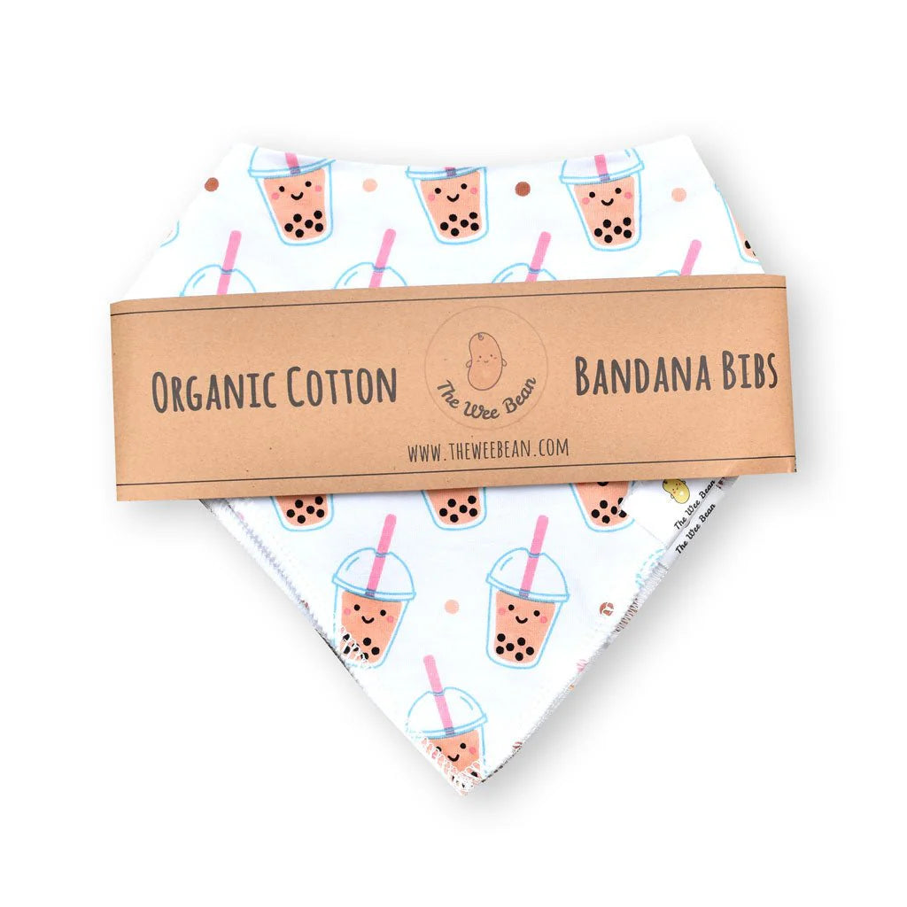 ORGANIC BIBS 2PCS SET: Boba & Egg Waffle