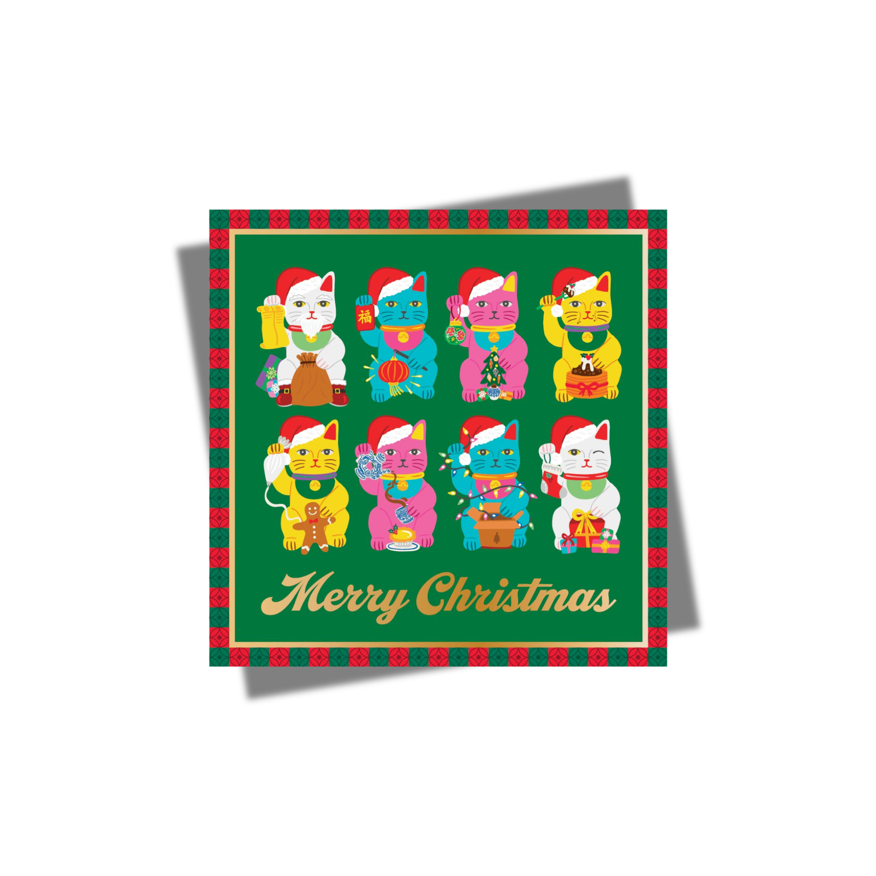 PRE-ORDER CHARITY CHRISTMAS CARD: Lucky Cats (single)