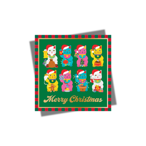 PRE-ORDER CHARITY CHRISTMAS CARD: Lucky Cats (single)