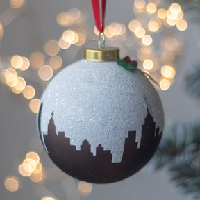 GLASS BAUBLE: Xmas Pudding