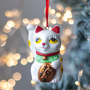 HANGING DECORATION: Lucky Cat (4 colours)