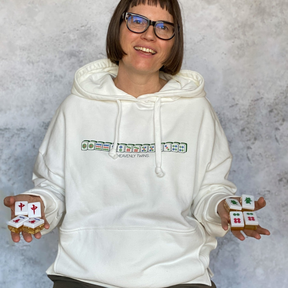 PERSONALISED HOODIE: Mahjong Design (2 colours)
