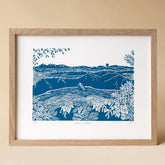 COULEUR AUBE PRINT: Lamma Island Linoprint